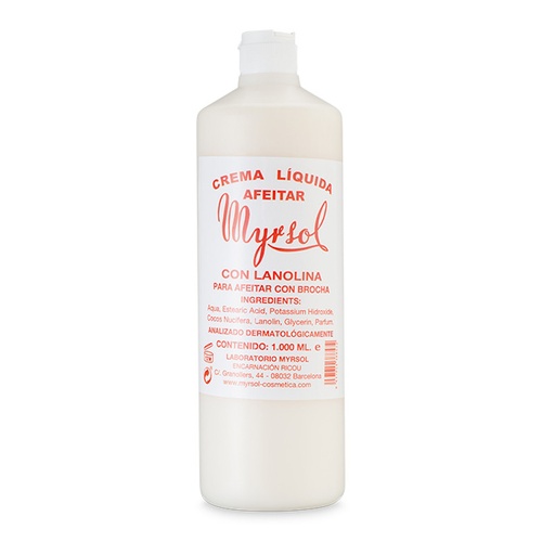 [06242] CREMA LÍQUIDA AFEITADO 1L - MYRSOL