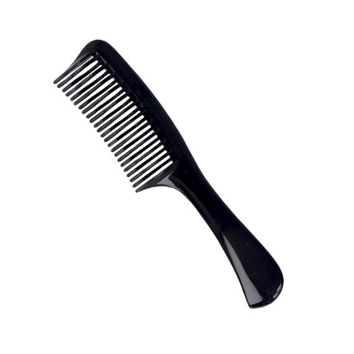 [00407] PEINE ESCARPIDOR PÚA CURVADA GRANDE 16CM NEGRO - EUROSTIL