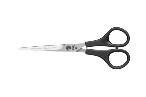 [01977] TIJERA CORTE PROFESIONAL MANGO PLASTICO 6" - EUROSTIL