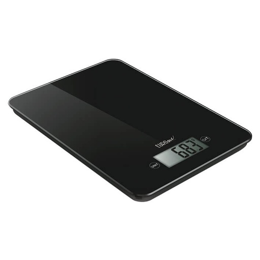 [04804/50   ] BALANZA DIGITAL RECTANGULAR NEGRA - EUROSTIL
