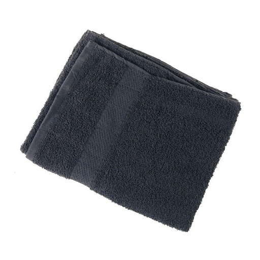 [04953/50] 12 TOALLAS 100% ALGODON 40X80CM NEGRA (RESISTENTES LEJÍA) - EUROSTIL