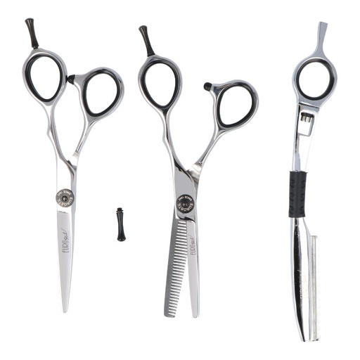 [04901] KIT CORTE ESTUDIANTE  2 TIJERAS + 1 NAVAJA - EUROSTIL
