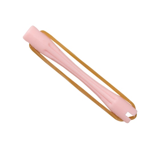 [01554] BOLSA 100 BIGUDIS PLÁSTICO ROSA N.1 Ø7 - EUROSTIL