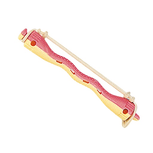 [01501] BOLSA 12 BIGIGUDI PLASTICO BICOLOR ONDULADO Ø8,5MM - EUROSTIL