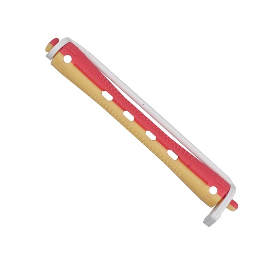 [00903] BOLSA 12 BIGUDÍS LARGO BICOLOR AMARILLO/ROJO Ø9 9.1CM - EUROSTIL