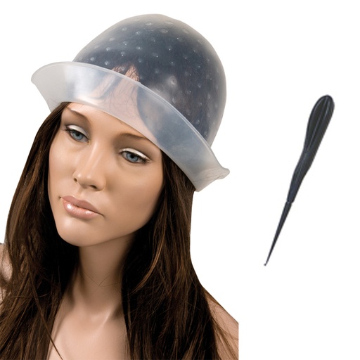 [02196] GORRO MECHAS TRASLUCIDO CON GANCHILLO - EUROSTIL
