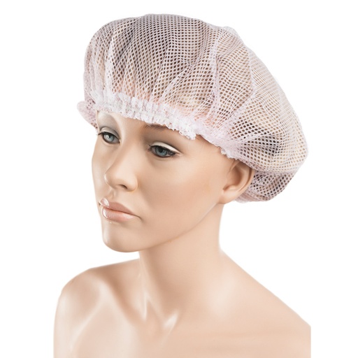 [01538] GORRO NYLON NOCHE CON CINTA BLANCO - EUROSTIL