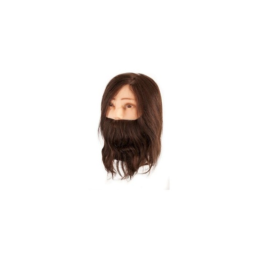 [02169] CABEZA MANIQUI HOMBRE CON BARBA PELO NATURAL - EUROSTIL