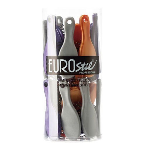 [02789] BOTE 24 CEPILLOS MINI PLEGABLES CON ESPEJO - EUROSTIL