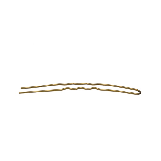 [04535] BOLSA 10 HORQUILLAS BRONCE CURVA MOÑO ONDULADAS 75MM - EUROSTIL