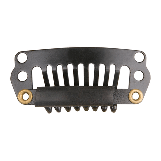 [03270/50   ] BOLSA 4 CLIPS EXTENSIONES 2,8CM MEDIANOS NEGRO - EUROSTIL
