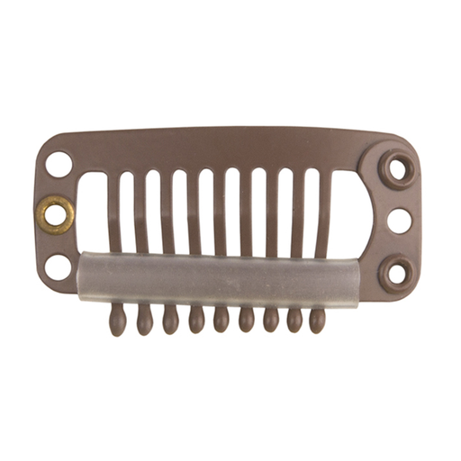 [03269] BOLSA 4 CLIPS EXTENSIONES 3,2CM GRANDES MARRÓN - EUROSTIL