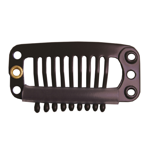 [03269/50   ] BOLSA 4 CLIPS EXTENSIONES 3,2CM GRANDES NEGRO - EUROSTIL