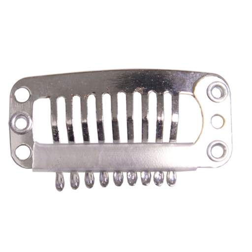 [03269/54   ] BOLSA 4 CLIPS EXTENSIONES 3,2CM GRANDES PLATA - EUROSTIL