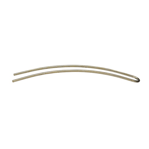 [04536] CAJA 75 HORQUILLAS BRONCE CURVA MOÑO LISA 95MM - EUROSTIL