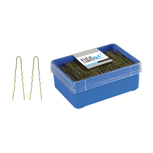 [01616] CAJA 400 HORQUILLAS INVISIBLES BRONCE 55MM - EUROSTIL