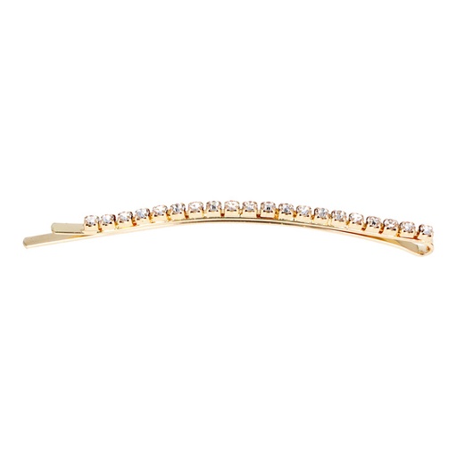 [06928] CLIP 2UD DORADO CON STRASS - EUROSTIL