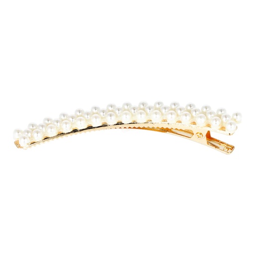 [06938] CLIPS 2UD DORADOS CURVOS CON PERLAS - EUROSTIL