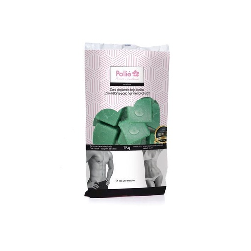 [06324  ] 1KG PASTILLAS CERA VERDE BAJA FUSION - POLLIÉ