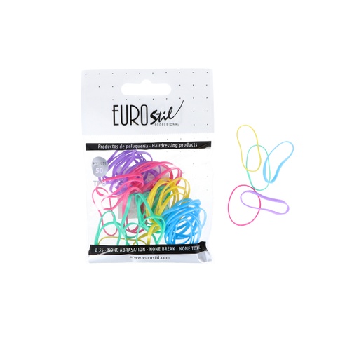 [06808] BOLSA DE 50 GOMAS DE COLORES TPU - EUROSTIL