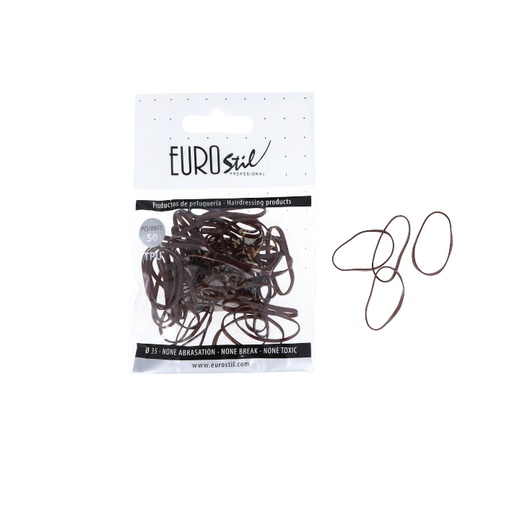 [06810] BOLSA DE 50 GOMAS MARRONES TPU - EUROSTIL
