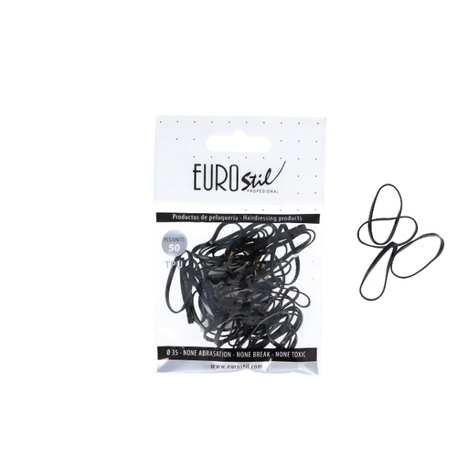 [06809] BOLSA DE 50 GOMAS NEGRAS TPU - EUROSTIL