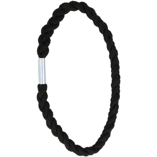 [07460/50   ] CARTON 8 GOMAS TRENZADAS NEGRO - EUROSTIL