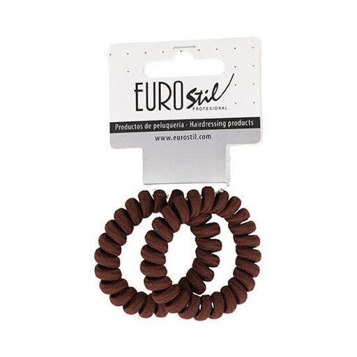 [07459/69   ] PACK 2 GOMAS ESPIRAL FORRADAS MARRON - EUROSTIL
