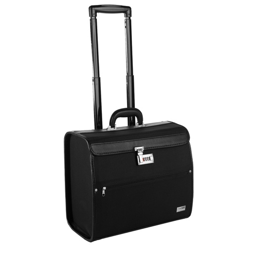 [02523/50   ] MALETIN TROLLEY NEGRO 42X20X35 - EUROSTIL