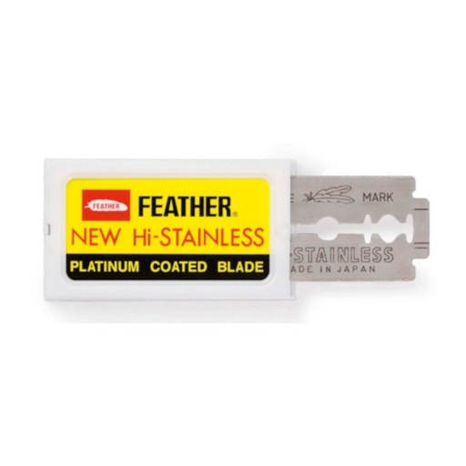 [04393] CAJA 10 CUCHILLAS DOUBLE EDGE - FEATHER