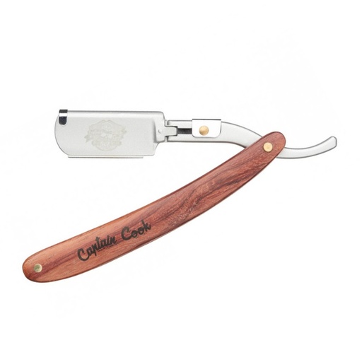 [04894] NAVAJA AFEITAR MANGO MADERA - CAPTAIN COOK