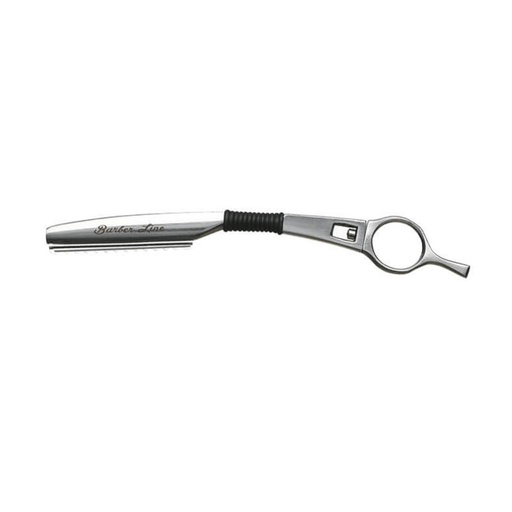 [06417] NAVAJA ESCULPIR PLATA ANILLO GIRATORIO - BARBER LINE