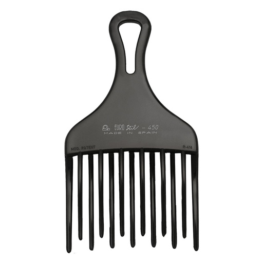 [00450] PEINE AHUECADOR PROFESIONAL 18CM NEGRO - EUROSTIL