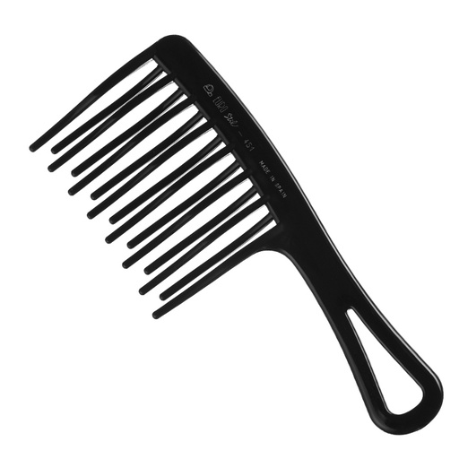[00451] PEINE AHUECADOR PROFESIONAL 19.5CM NEGRO - EUROSTIL