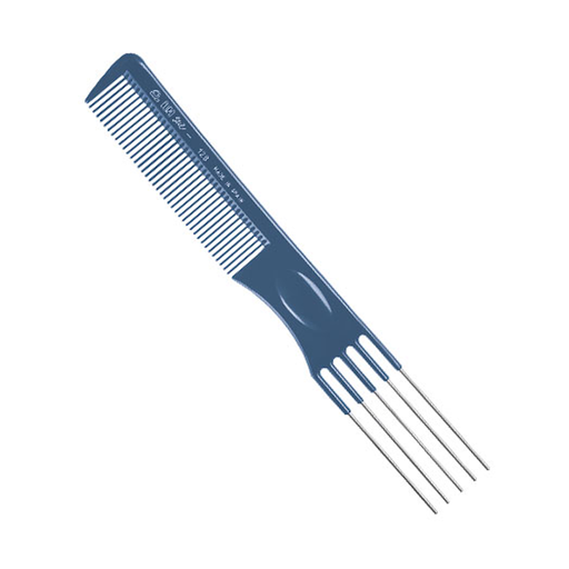 [00128/98/1] PEINE AHUECADOR 5 PUAS HIERRO 19,5CM AZUL - EUROSTIL