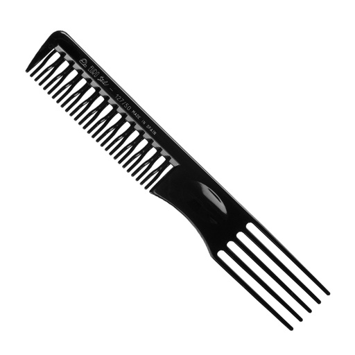 [00127/50   ] PEINE AHUECADOR CURVADO NEGRO 19CM - EUROSTIL