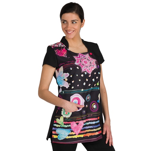 [06297/50/2 ] CASACA TALLA M NEGRA CORAZONES - EUROSTIL