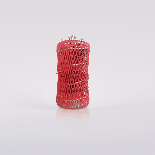 [BFFOR42326 16116] PACK 6UDS RULOS MALLA CON CEPILLO NYLON 36MM ROJO - BIFULL