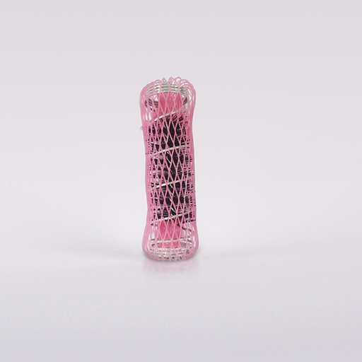 [BFFOR42323 16123] PACK 6UDS RULOS MALLA CON CEPILLO NYLON 24MM ROSA - BIFULL