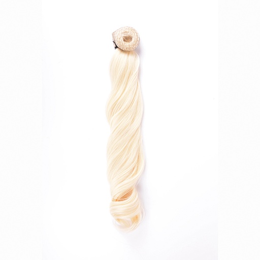 [BFEXT40369 8552] COLETA RIZADA 50CM MOD 613 RUBIO PLATINO NATURAL - BIFULL
