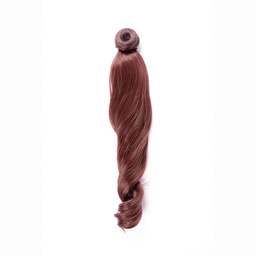 [BFEXT40368 8551] COLETA RIZADA 50CM MOD 33 CASTAÑO CLARO COBRE - BIFULL