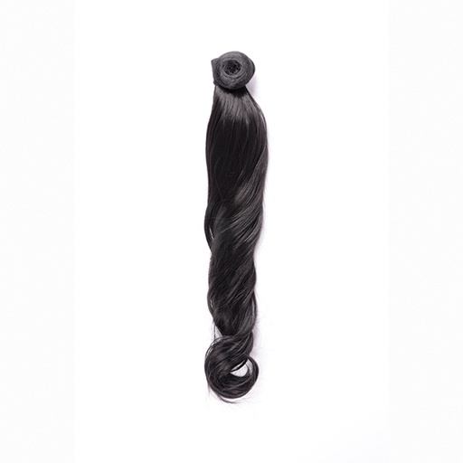 [BFEXT40366 8549] COLETA RIZADA 50CM MOD 1B NEGRO AZULADO - BIFULL