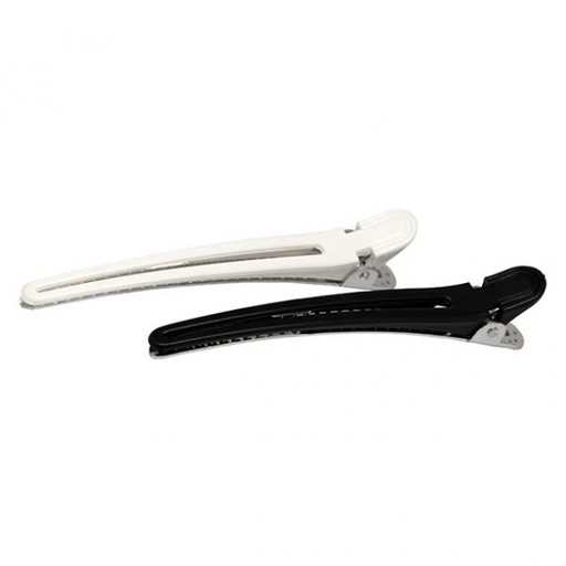 [BFUTI49954 9639] PACK 12UD PINZAS PATO ALUMINIO  BLANCAS Y NEGRAS - BIFULL