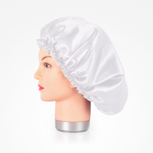 [BFUTI44555 32704] GORRO DE SATÉN BLANCO ANTI FRIZZ - BIFULL