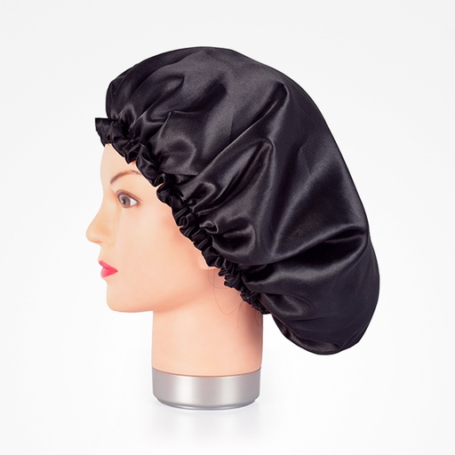 [BFUTI44390 30671] GORRO DE SATÉN NEGRO ANTI FRIZZ - BIFULL