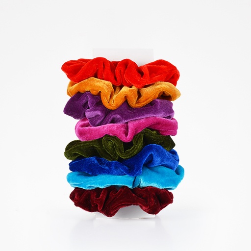 [BFUTI44222 30911] PACK 8UD COLETEROS COLORES HAIRBAND VELVET 04 COLORS - BIFULL