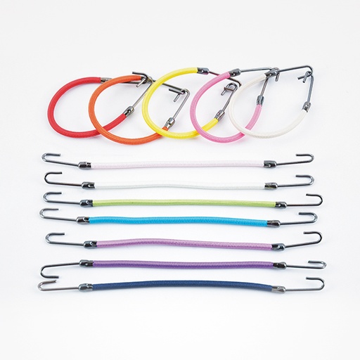 [BFUTI42861 19570] PACK 12UD COLETERO CON GANCHO COLORES VARIADOS BUN HOOK - BIFULL