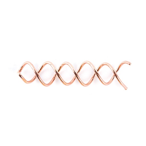 [BFUTI42696 17710] PACK 2UD PASADOR EN ESPIRAL BRONCE 6CM - BIFULL