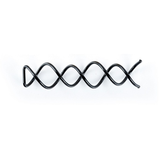 [BFUTI42695 17712] PACK 2UD PASADOR EN ESPIRAL NEGRO 6CM - BIFULL