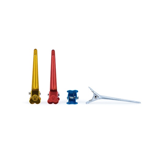[BFUTI42642 17621] PACK 50UD PINZAS SEPARACIÓN ALUMINIO COLORES LISS CLIPS - BIFULL